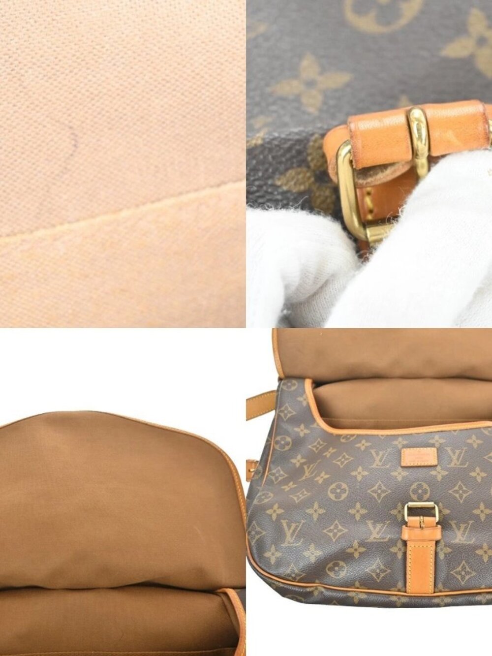 LOUIS VUITTON Saumur 35 Shoulder Bag Monogram Leather BN France M42254 74KC864 - Picture 14 of 16